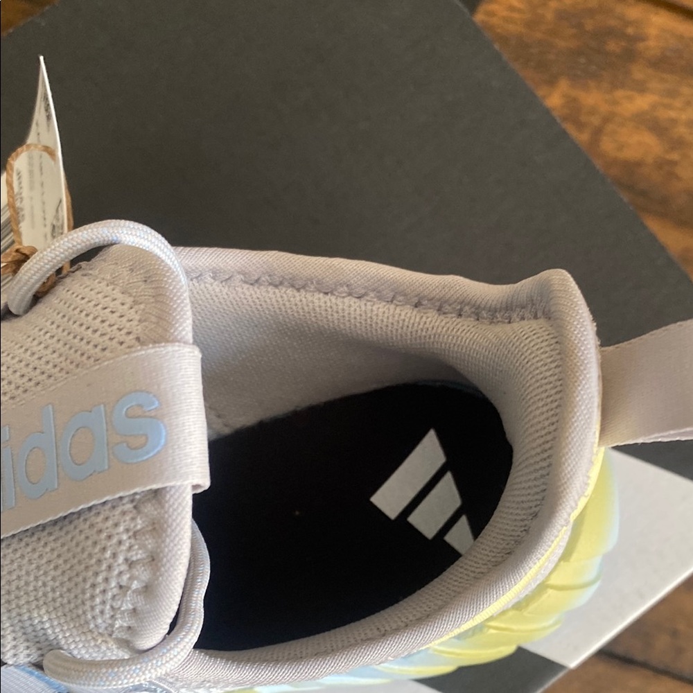 Adidas Kaptir Flow K Gray and Blue Sneakers with Boost Cushioning - Picture 5 of 9
